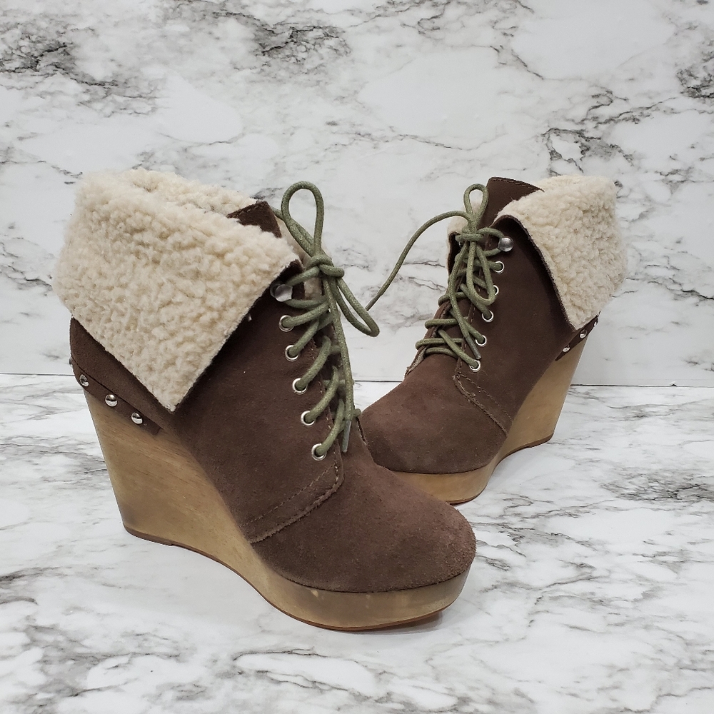 Naughty Monkey Wedge Booties